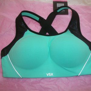 Victoria's Secret Seafoam Green The Standout VSX Sports Bra - Size 34D (NWoT)